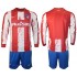 Camisola Atlético Madrid Criança Equipamento Primeiro 2021-2022 Manga Comprida